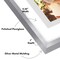 Americanflat Floating Aluminum Picture Frame - Sleek Aluminum Photo Frame for Wall Display - Black Metal Molded Frame - Shatter Resistant Glass - Hanging Hardware